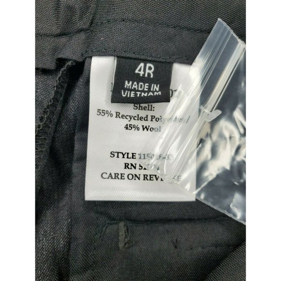 Doc & Amelia By Cintas Charcoal Gray Wool Polyester 4 Regular Women Dress Pants - Picture 10 of 12